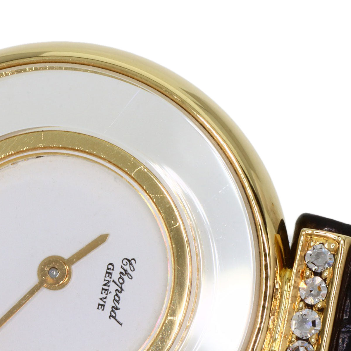Chopard Happy diamond Watches 20/5511 K18 Yellow Gold/Leather Ladies