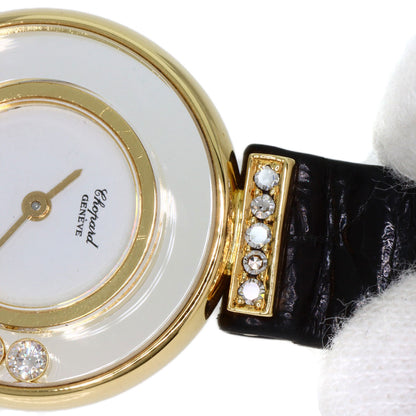 Chopard Happy diamond Watches 20/5511 K18 Yellow Gold/Leather Ladies