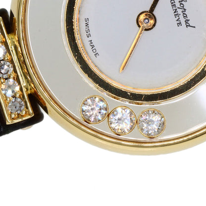 Chopard Happy diamond Watches 20/5511 K18 Yellow Gold/Leather Ladies