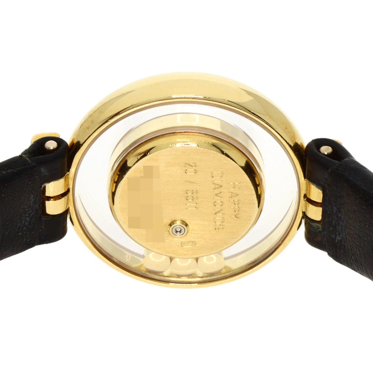 Chopard Happy diamond Watches 20/5511 K18 Yellow Gold/Leather Ladies