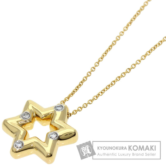 TIFFANY&Co.   Necklace Star diamond K18 Yellow Gold Ladies