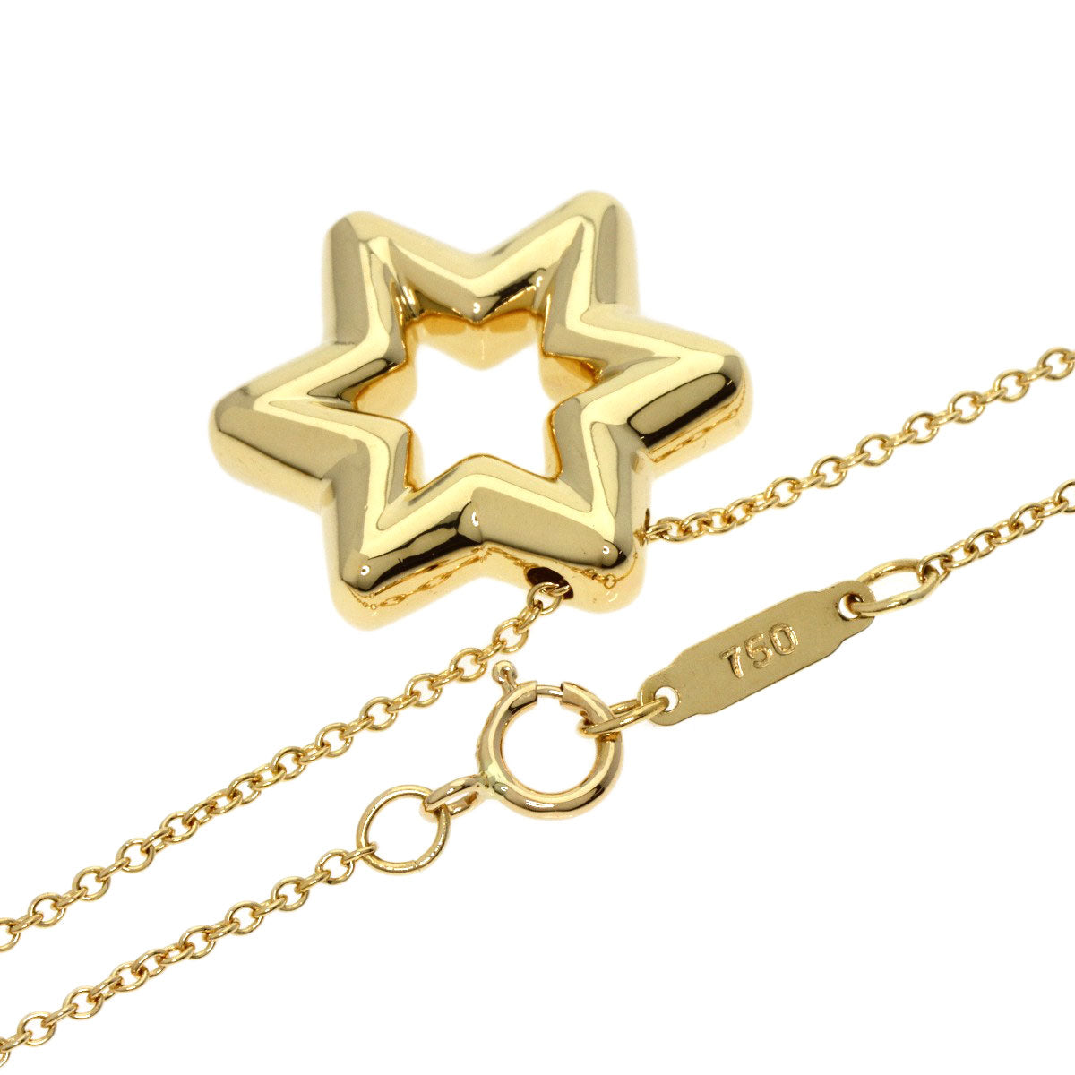 TIFFANY&Co.   Necklace Star diamond K18 Yellow Gold Ladies