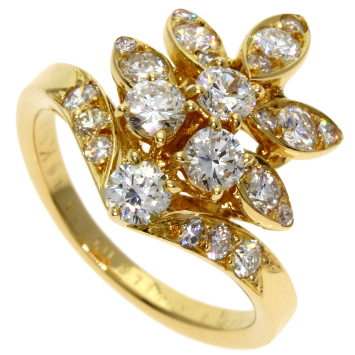Van Cleef & Arpels Diamond Vintage Ring K18 Yellow Gold Ladies [Used]