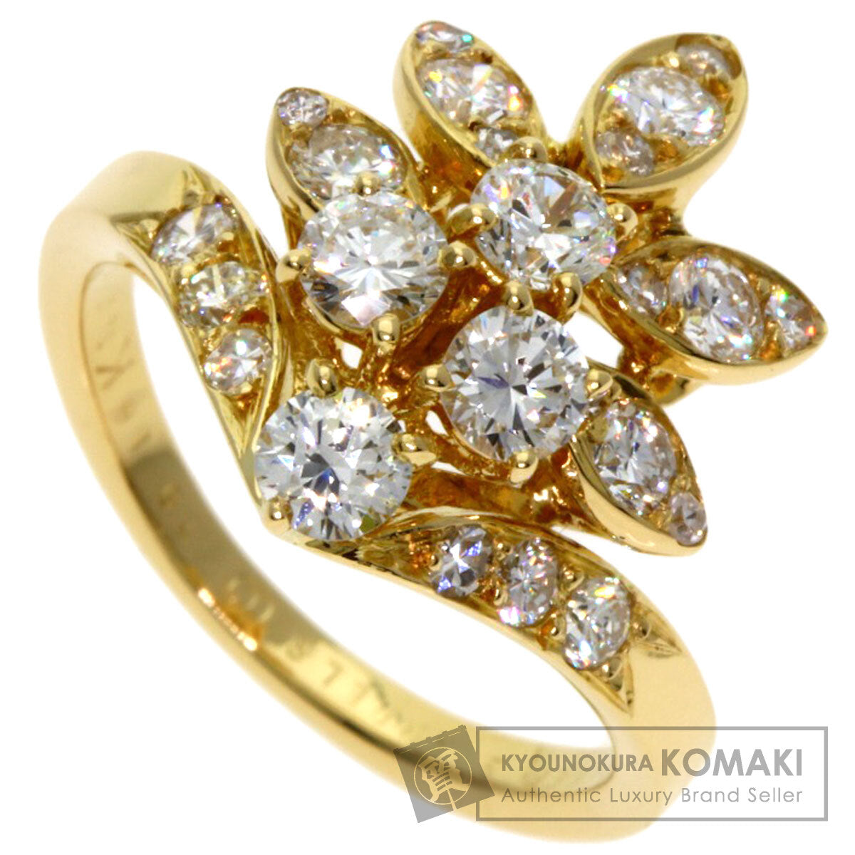 Van Cleef & Arpels Diamond Vintage Ring K18 Yellow Gold Ladies [Used]
