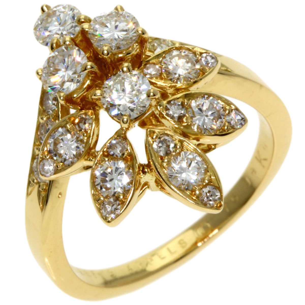 Van Cleef & Arpels Diamond Vintage Ring K18 Yellow Gold Ladies [Used]