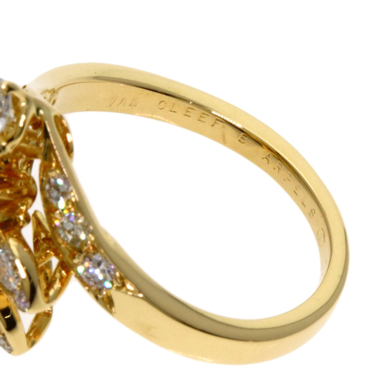 Van Cleef & Arpels Diamond Vintage Ring K18 Yellow Gold Ladies [Used]