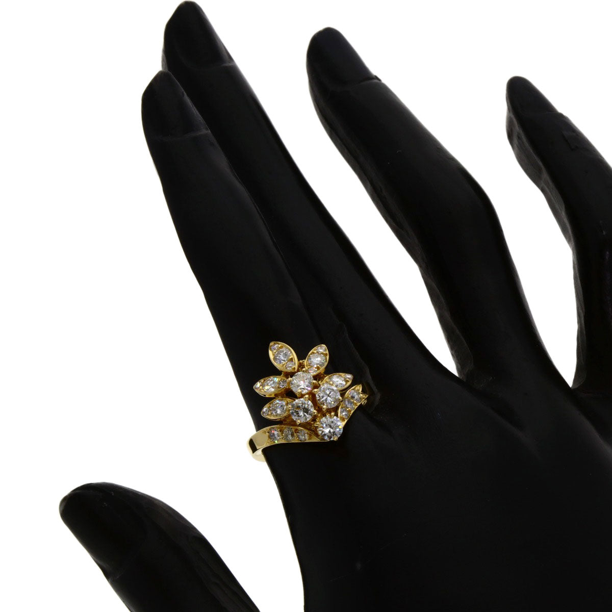 Van Cleef & Arpels Diamond Vintage Ring K18 Yellow Gold Ladies [Used]