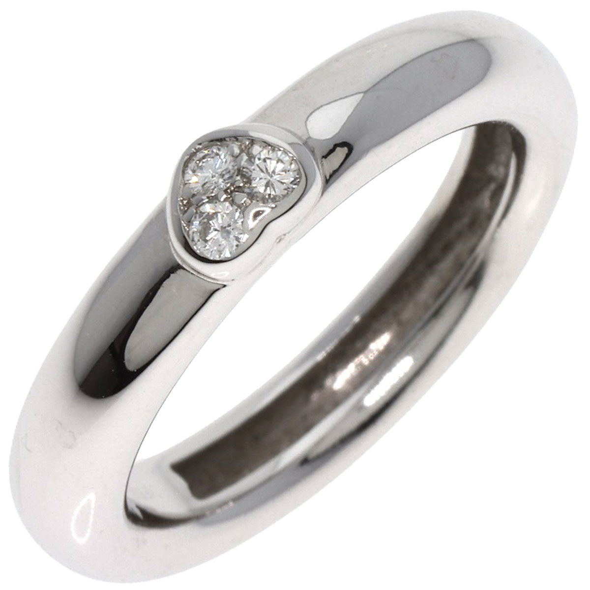 TIFFANY&Co. Friendship Heart Diamond Ring K18 White Gold Ladies [Used]