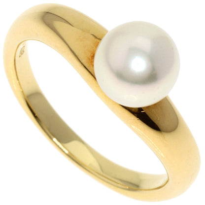 MIKIMOTO Akoya pearl Pearl Ring K18 Yellow Gold Ladies [Used]