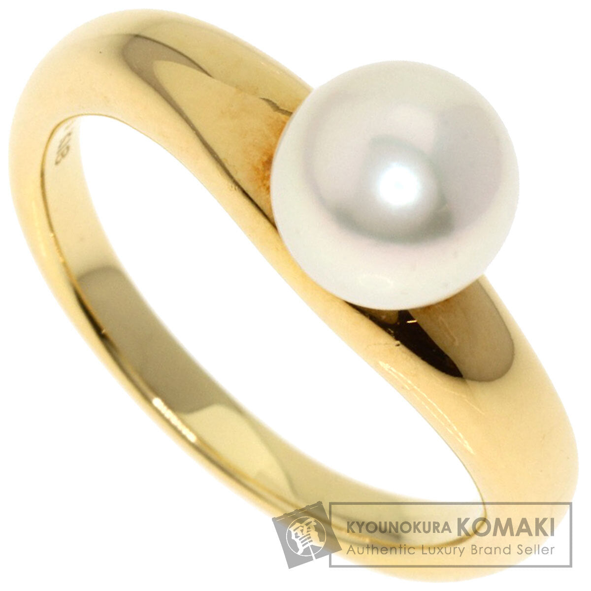 MIKIMOTO Akoya pearl Pearl Ring K18 Yellow Gold Ladies [Used]