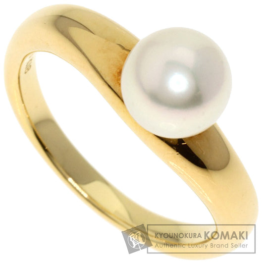 MIKIMOTO Akoya pearl Pearl Ring K18 Yellow Gold Ladies [Used]