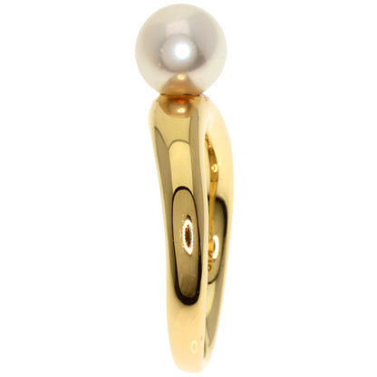MIKIMOTO Akoya pearl Pearl Ring K18 Yellow Gold Ladies [Used]