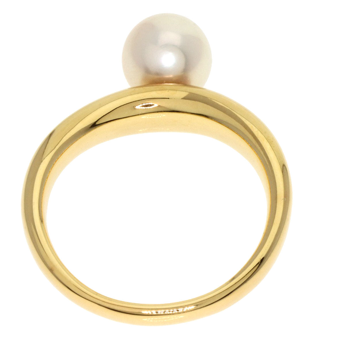 MIKIMOTO Akoya pearl Pearl Ring K18 Yellow Gold Ladies [Used]