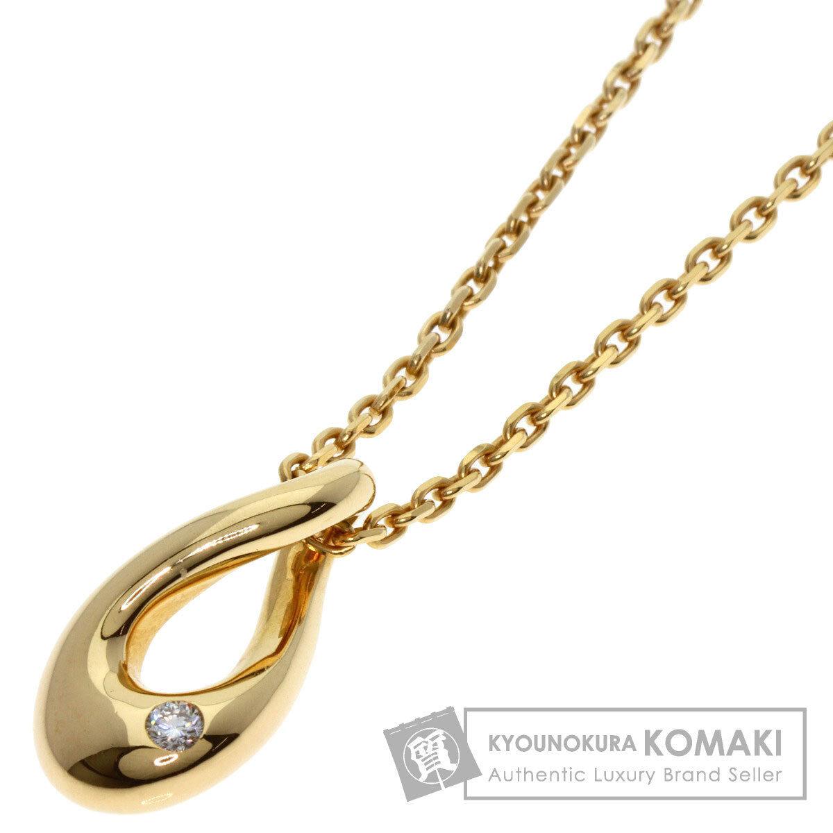 FRED   Necklace Diamond Drop K18 Yellow Gold Ladies