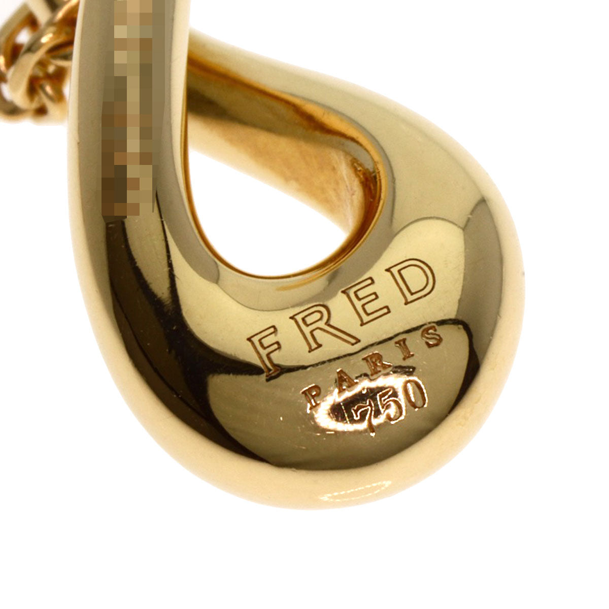 FRED   Necklace Diamond Drop K18 Yellow Gold Ladies