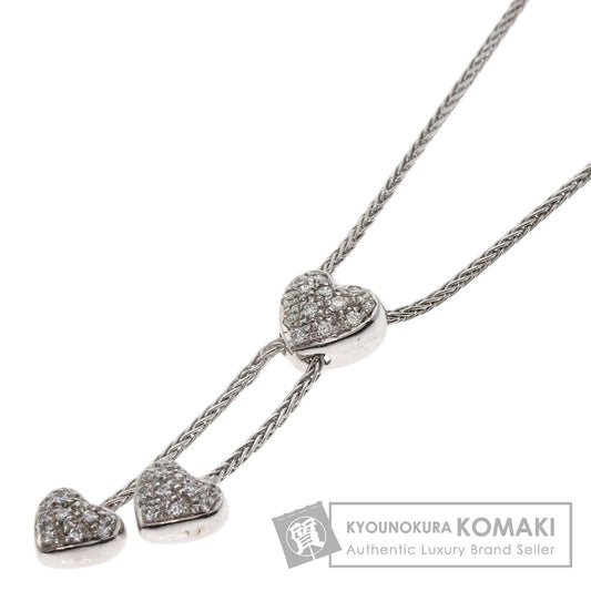 Damiani   Necklace heart pavé diamond K18 White Gold Ladies