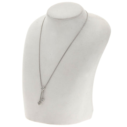 Damiani heart pavé diamond Necklace K18 White Gold Ladies [Used]