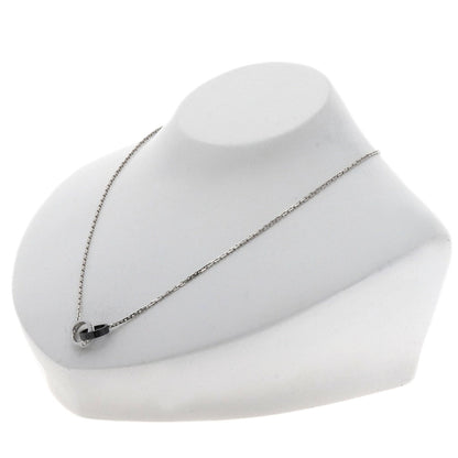 CARTIER Baby Love Diamond Necklace K18 White Gold CeramicLadies [Used]