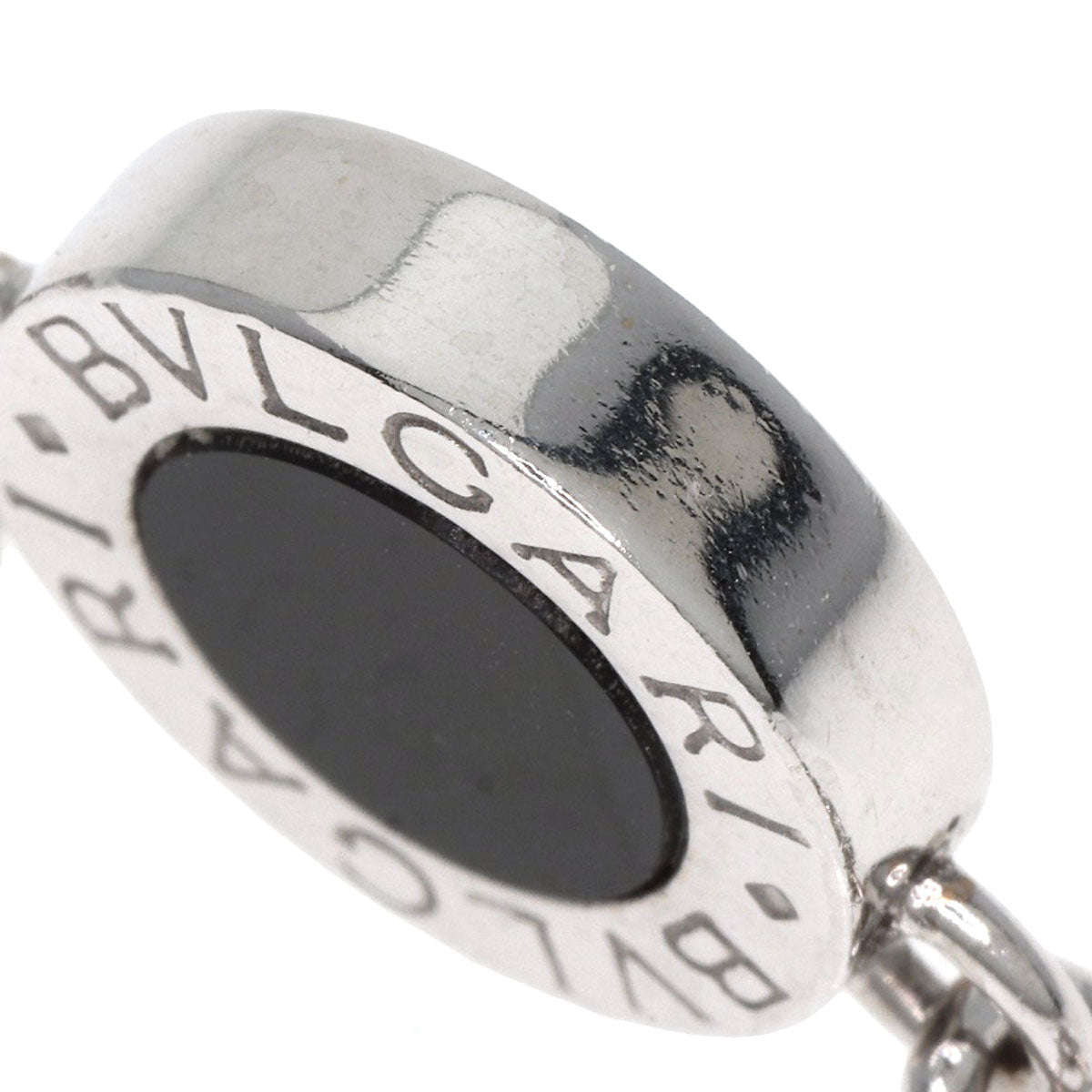 BVLGARI   Necklace BVLGARI BVLGARI Onyx Diamond K18 White Gold Ladies