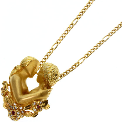 Carrera y Carrera   Necklace Adam & Eve Ruby Diamond K18 Yellow Gold Ladies