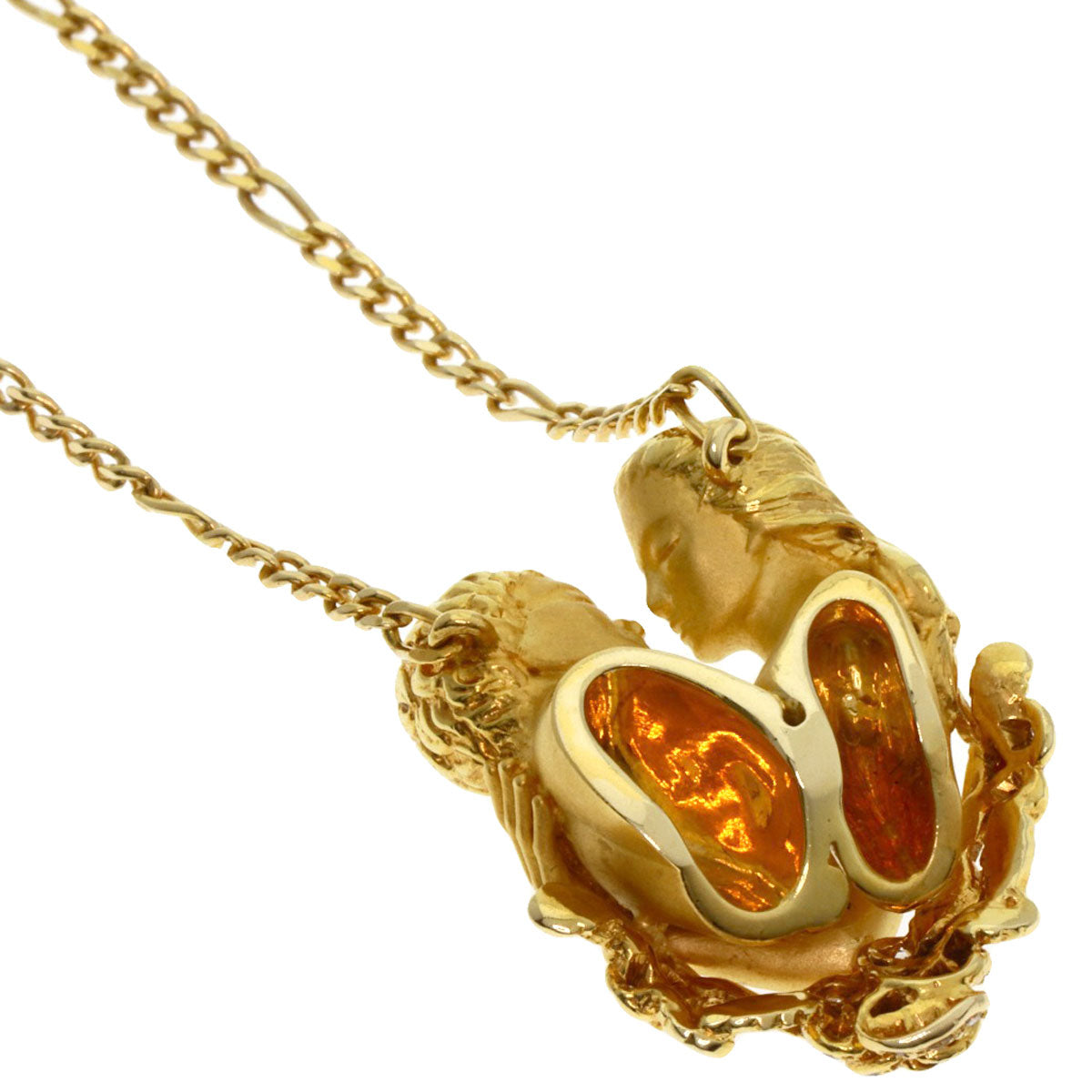 Carrera y Carrera   Necklace Adam & Eve Ruby Diamond K18 Yellow Gold Ladies