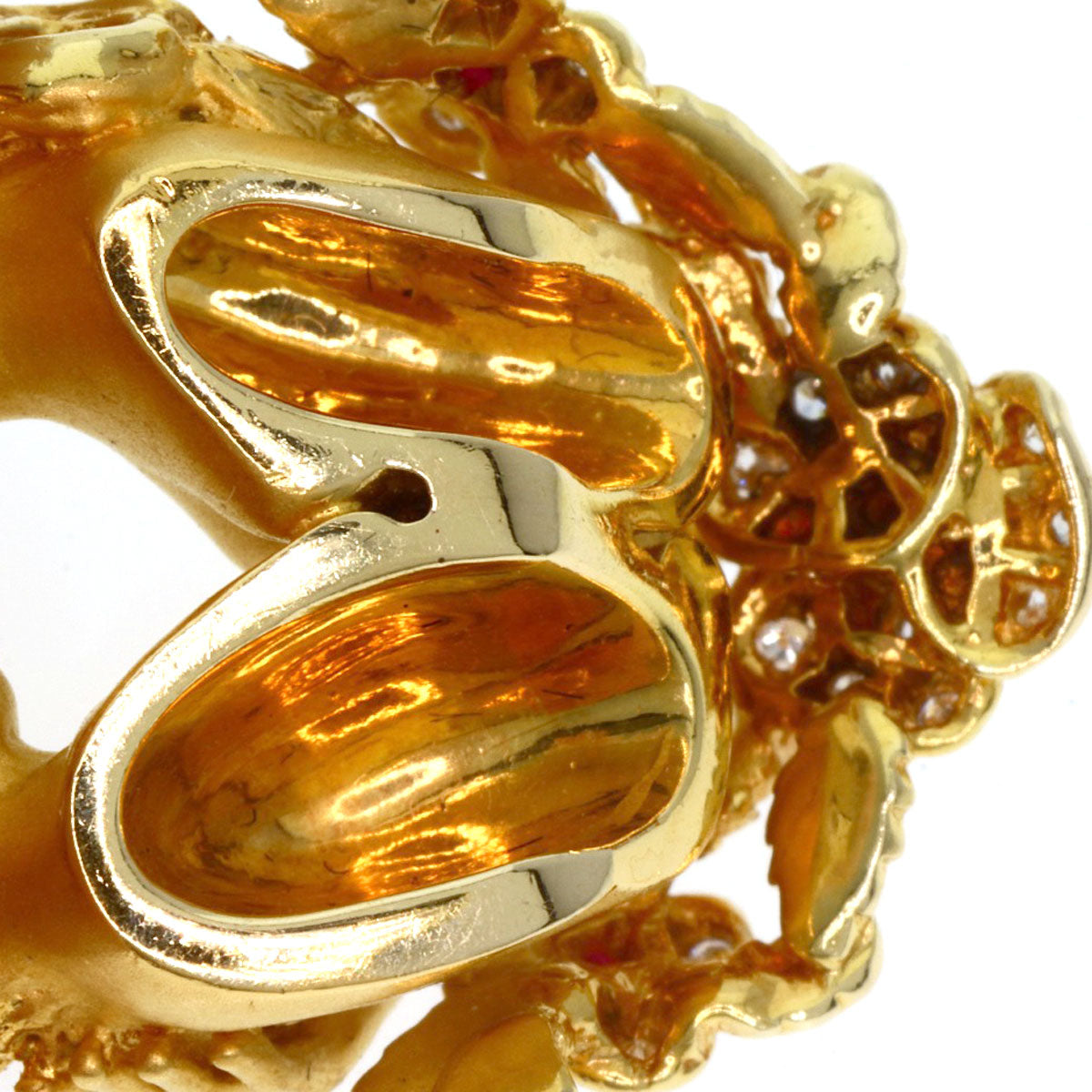 Carrera y Carrera   Necklace Adam & Eve Ruby Diamond K18 Yellow Gold Ladies