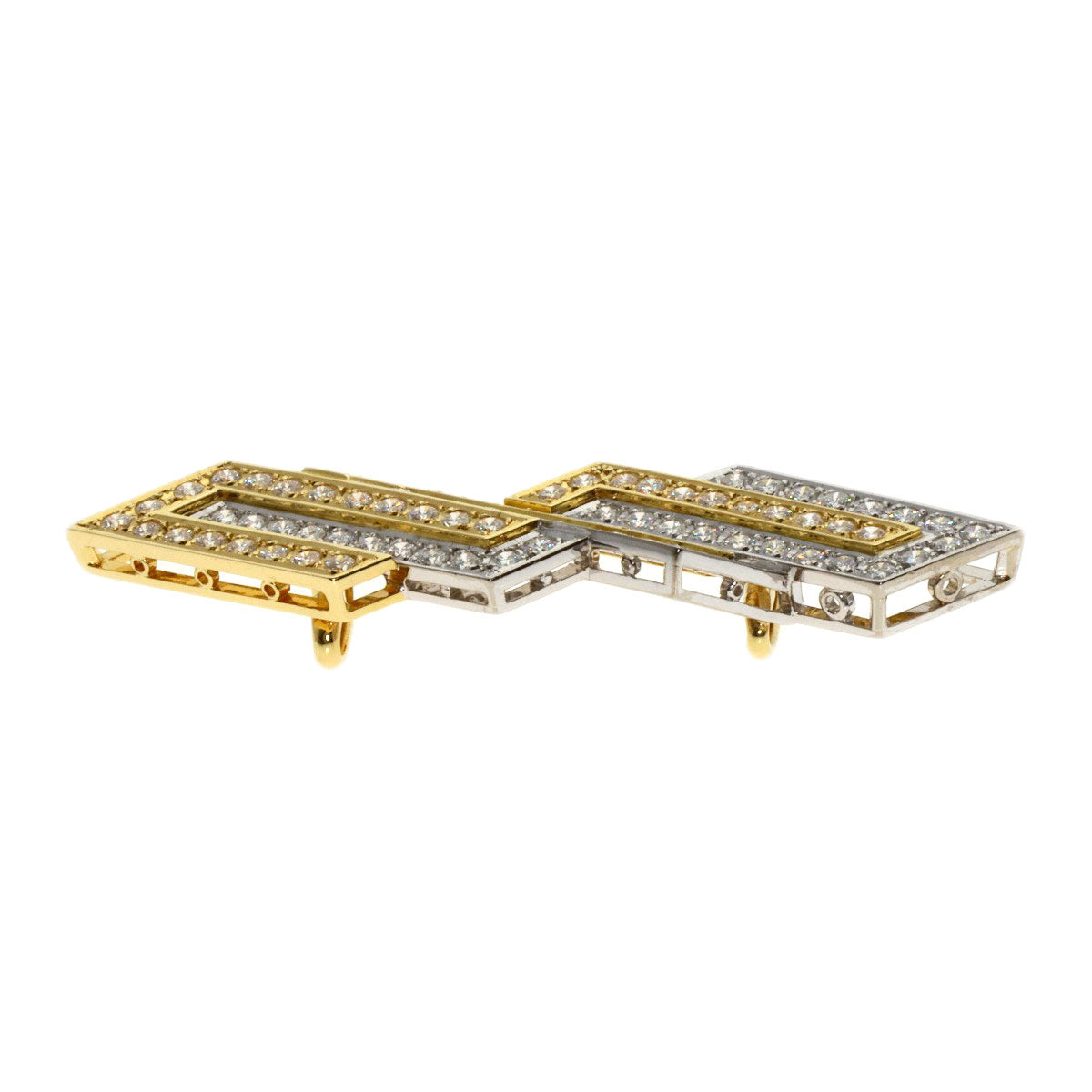 MIKIMOTO Diamond Obi closure K18 White Gold K14 Yellow GoldLadies [Used]