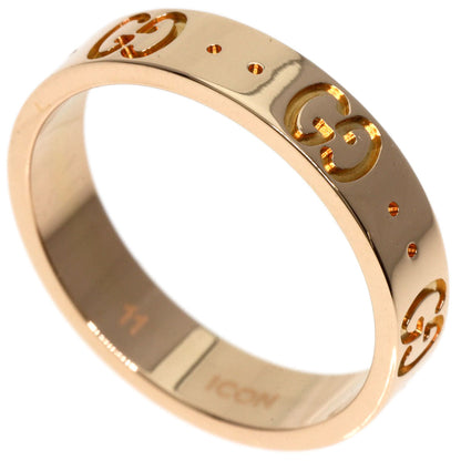 GUCCI   Icon #11 Ring  K18 Pink Gold Ladies [Used]
