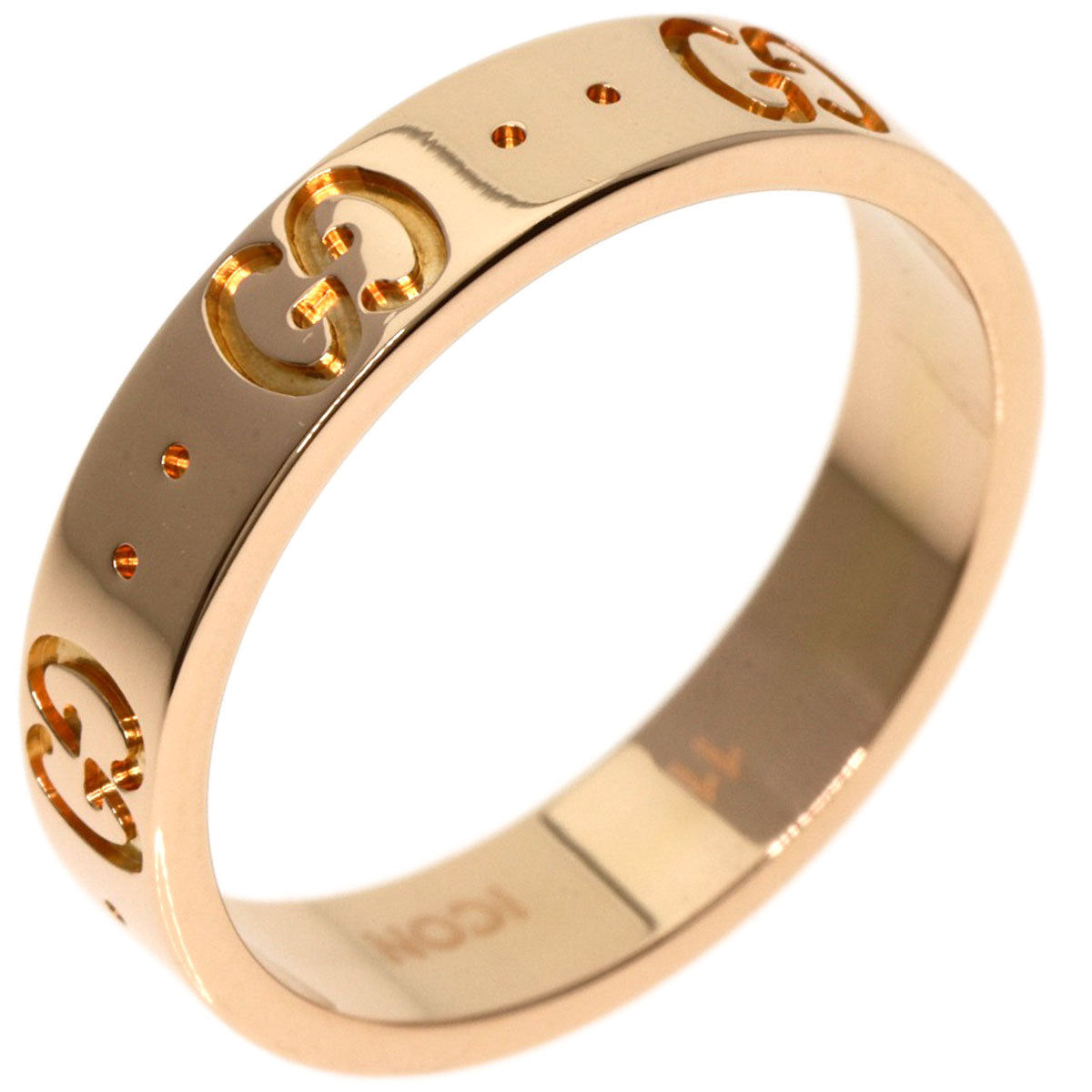GUCCI   Icon #11 Ring  K18 Pink Gold Ladies [Used]