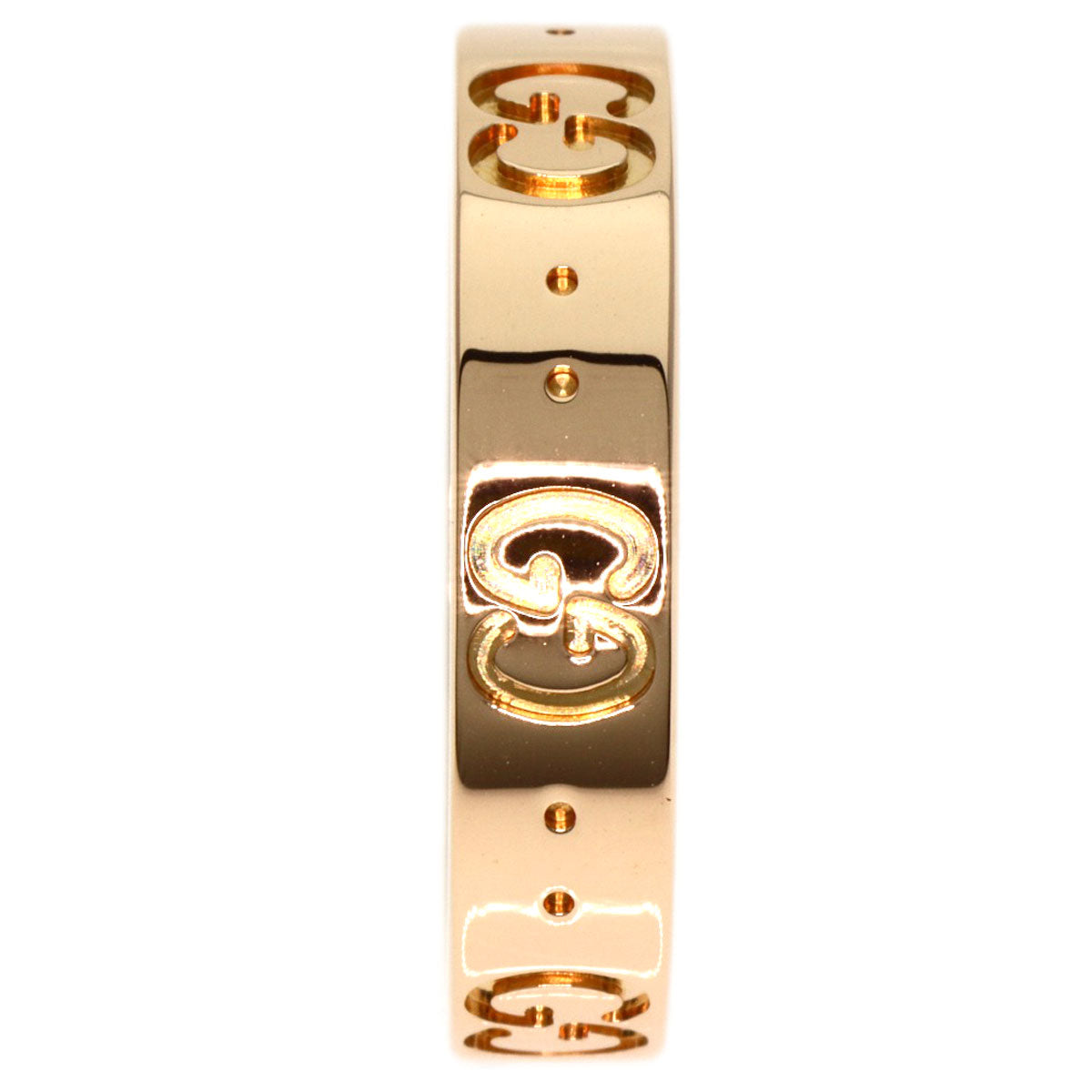GUCCI   Icon #11 Ring  K18 Pink Gold Ladies [Used]