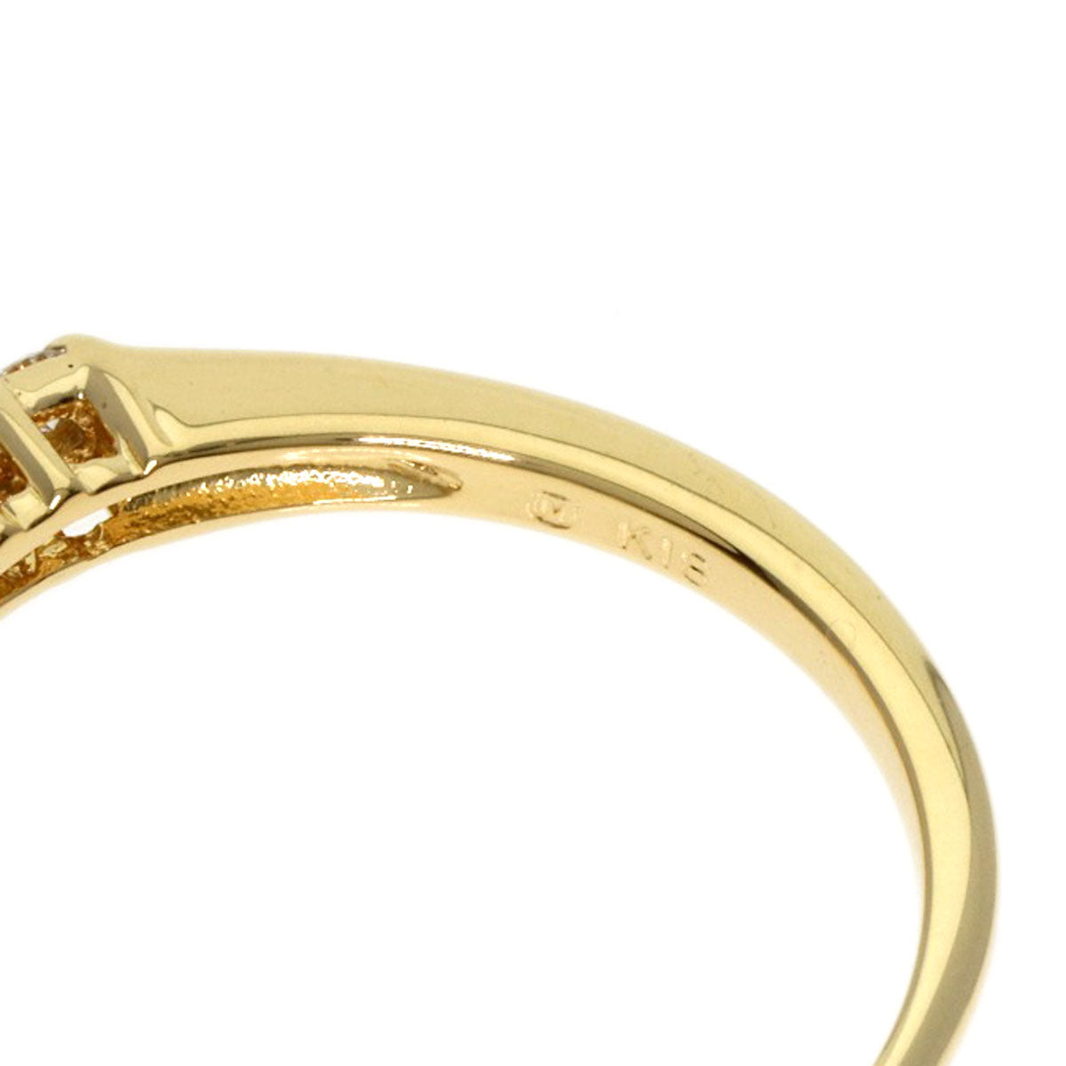 MIKIMOTO Pearl Pearl Diamond Ring K18 Yellow Gold Ladies [Used]
