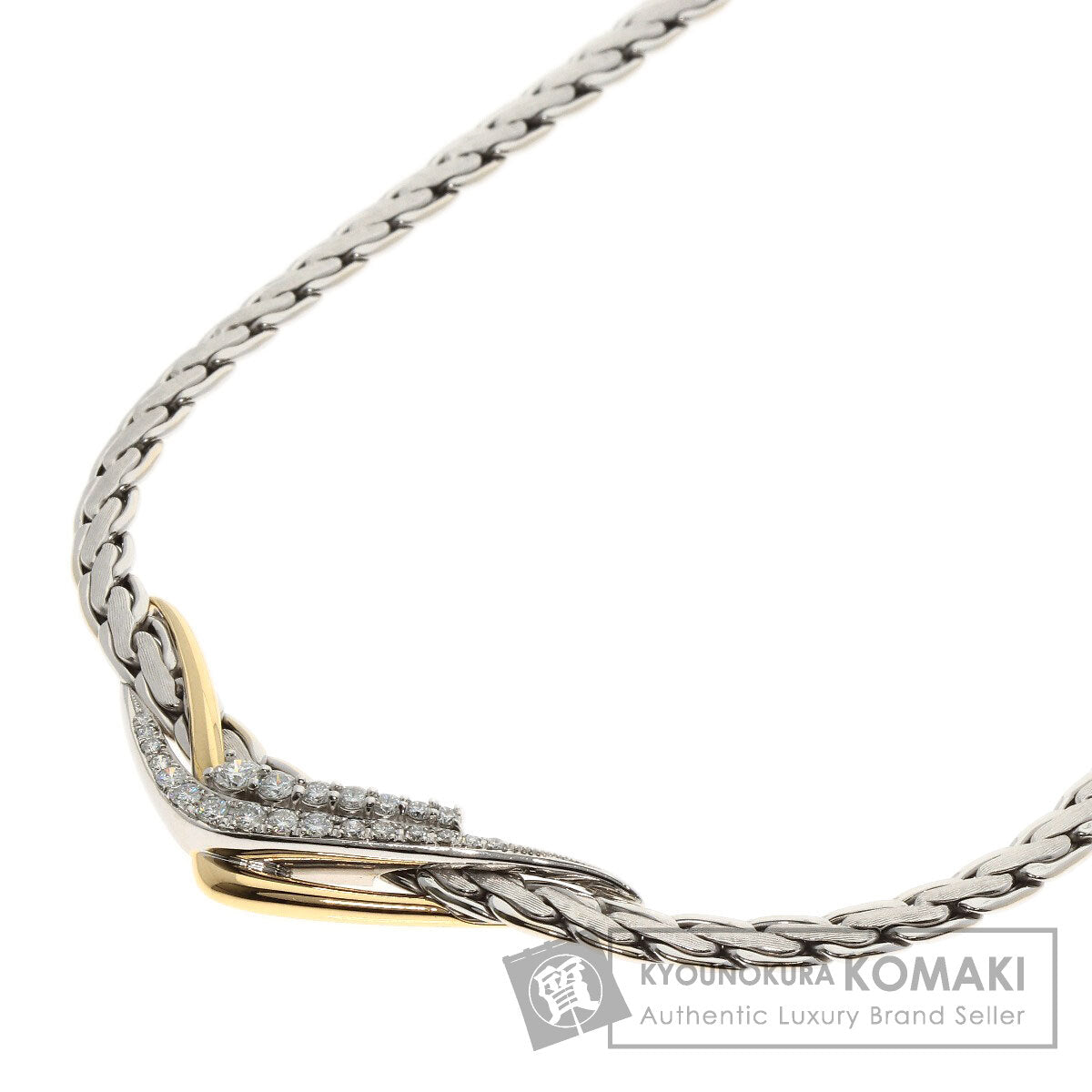 Jeunet   Necklace Diamond K18 Yellow Gold PT900Ladies