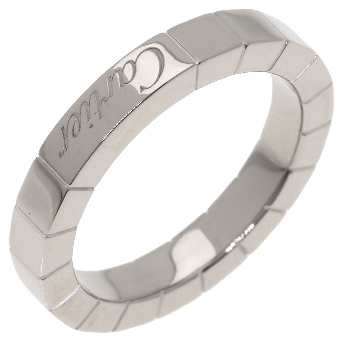 CARTIER   Ring Laniere # 48 K18 White Gold Ladies