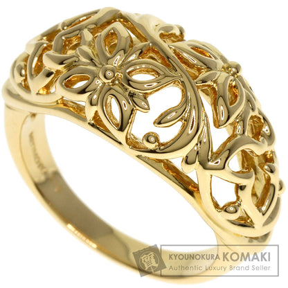 MIKIMOTO   Ring Flower motif K18 Yellow Gold Ladies