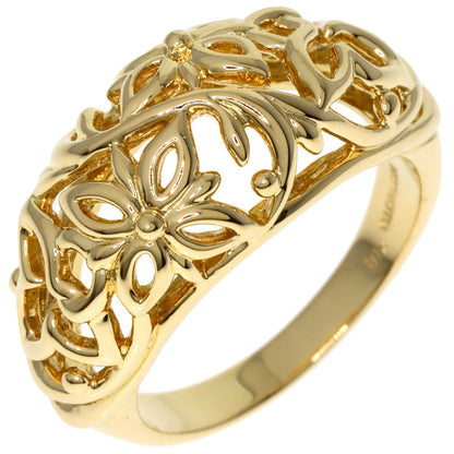 MIKIMOTO   Ring Flower motif K18 Yellow Gold Ladies