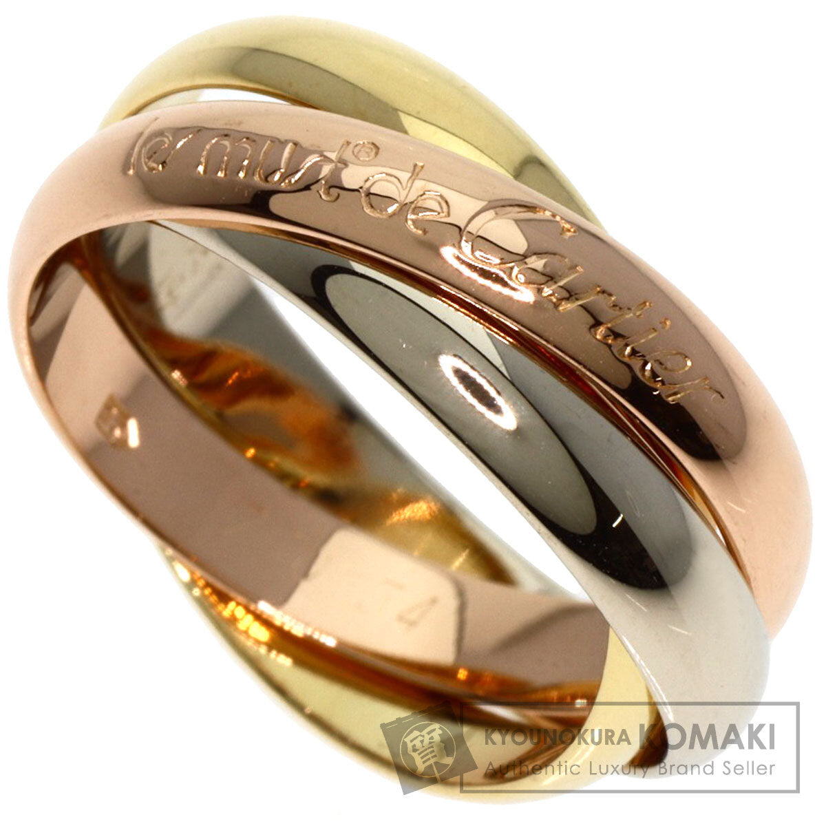 CARTIER   Ring Trinity #54 K18 Yellow Gold K18 White GoldLadies