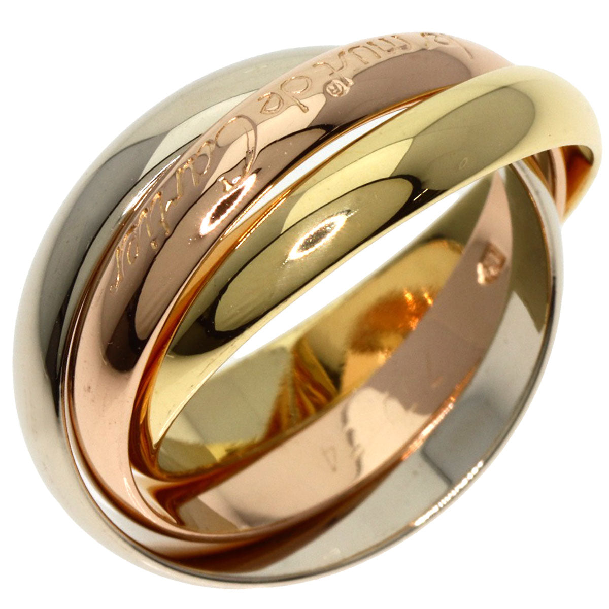 CARTIER   Ring Trinity #54 K18 Yellow Gold K18 White GoldLadies