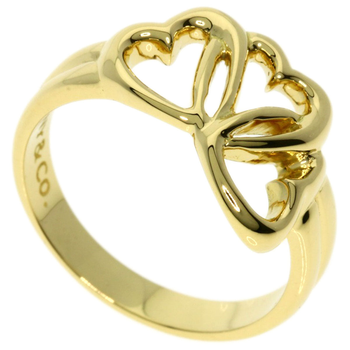 TIFFANY&Co.   Ring Triple heart K18 Yellow Gold Ladies