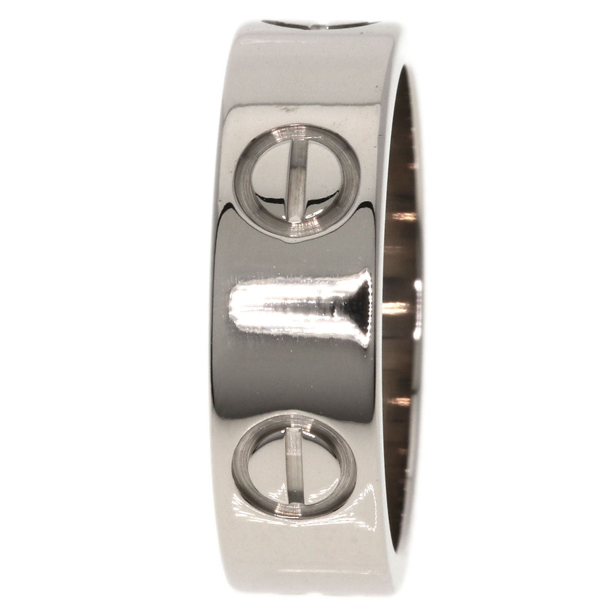 CARTIER   Ring love ring #50 K18 White Gold Ladies