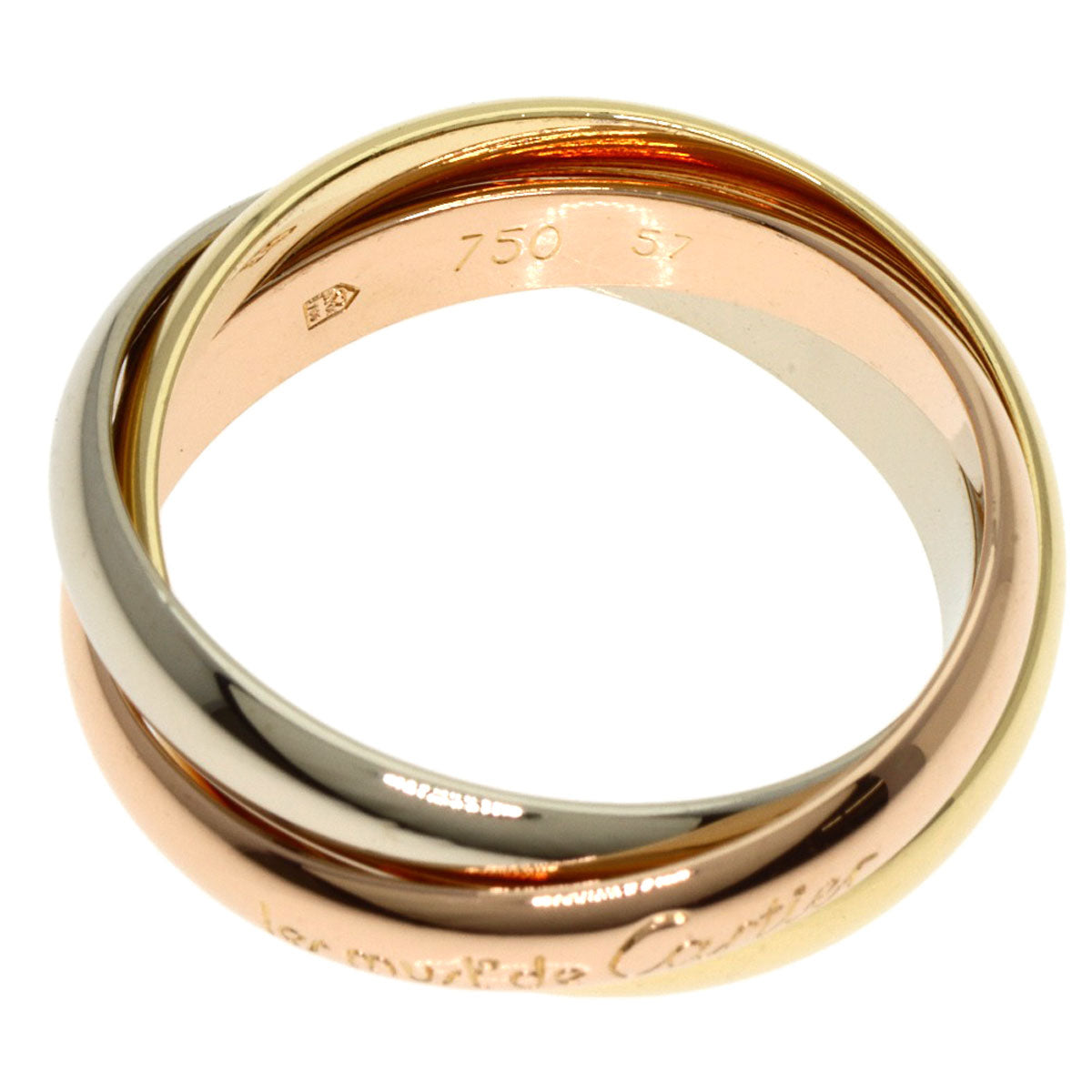 CARTIER   Ring Trinity #57 K18 Yellow Gold K18 White GoldLadies