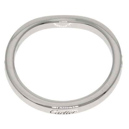 CARTIER   Ring Ballerina Curve Half Eternity Diamond #46 Platinum PT950 Ladies