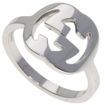 GUCCI   Ring GG Logo #11 K18 White Gold Ladies