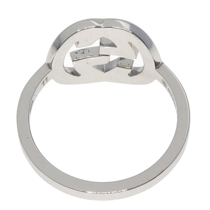 GUCCI   Ring GG Logo #11 K18 White Gold Ladies