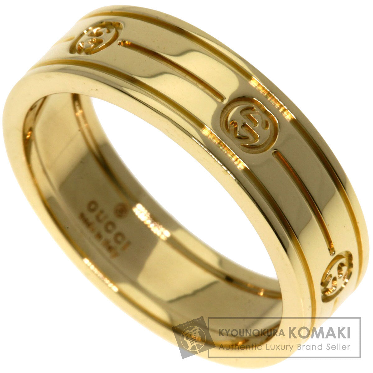 GUCCI   Ring Interlocking #21 K18 Yellow Gold Ladies