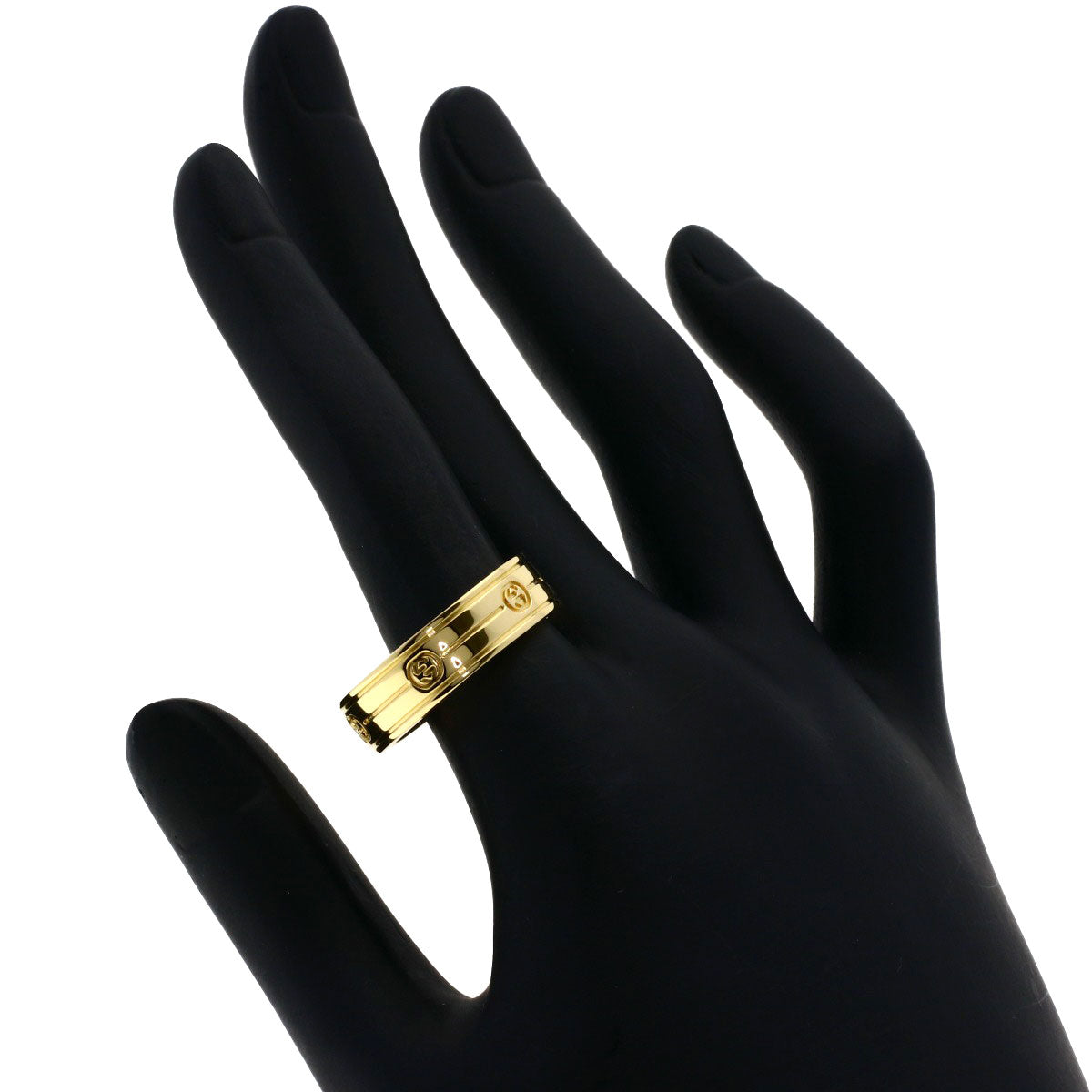 GUCCI   Ring Interlocking #21 K18 Yellow Gold Ladies