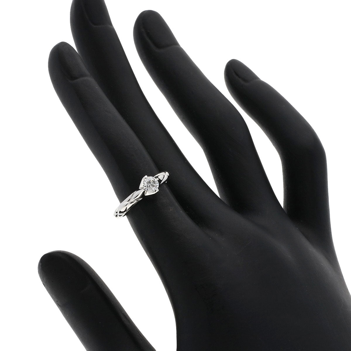 CHANEL   Ring Matelasse Diamond Platinum PT950 Ladies