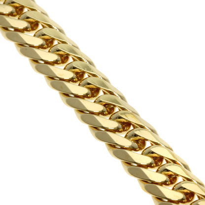 Curb chain Kihei W6 side Bracelet K18 Yellow Gold  30.1g　Ladies