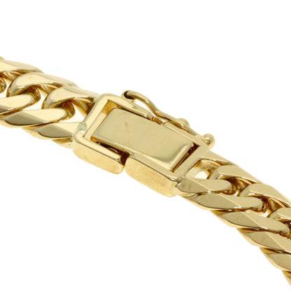 Curb chain Kihei W6 side Bracelet K18 Yellow Gold  30.1g　Ladies