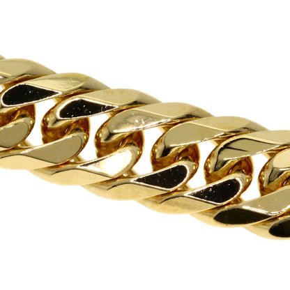 Curb chain Kihei W6 side Bracelet K18 Yellow Gold  30.1g　Ladies