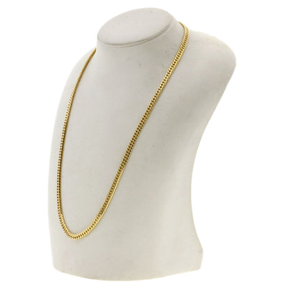 Curb chain Kihei W6 side Necklace K18 Yellow Gold  30.3g　Ladies